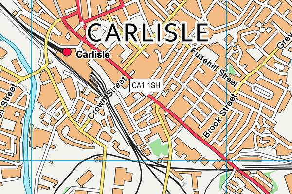 CA1 1SH map - OS VectorMap District (Ordnance Survey)
