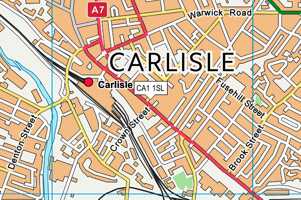 CA1 1SL map - OS VectorMap District (Ordnance Survey)