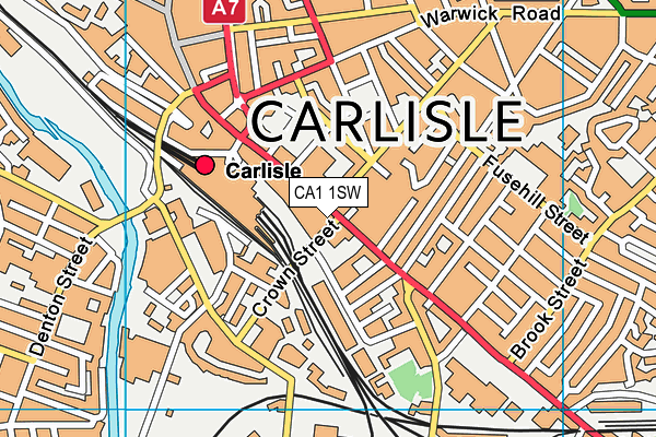 CA1 1SW map - OS VectorMap District (Ordnance Survey)