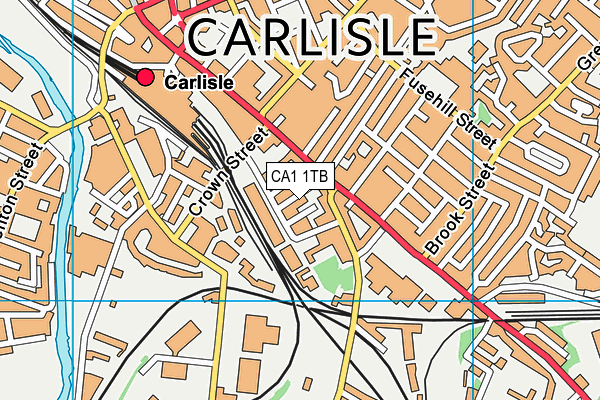 CA1 1TB map - OS VectorMap District (Ordnance Survey)