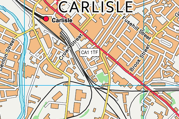 CA1 1TF map - OS VectorMap District (Ordnance Survey)