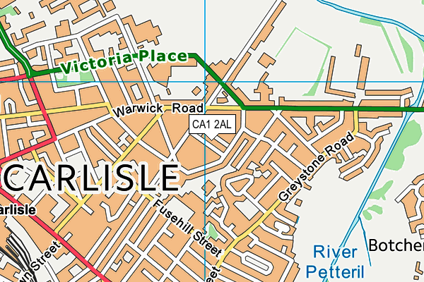 CA1 2AL map - OS VectorMap District (Ordnance Survey)