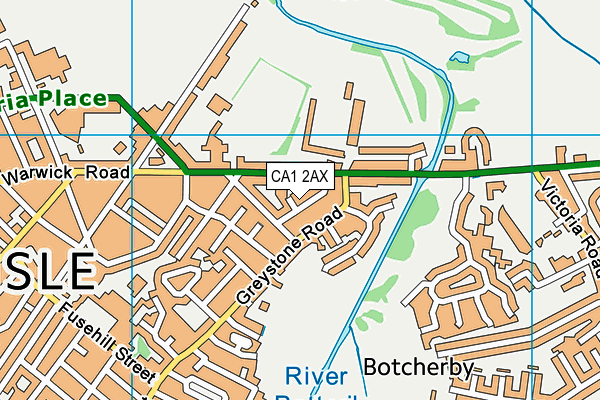 CA1 2AX map - OS VectorMap District (Ordnance Survey)