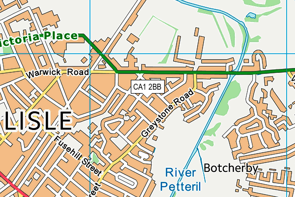 CA1 2BB map - OS VectorMap District (Ordnance Survey)