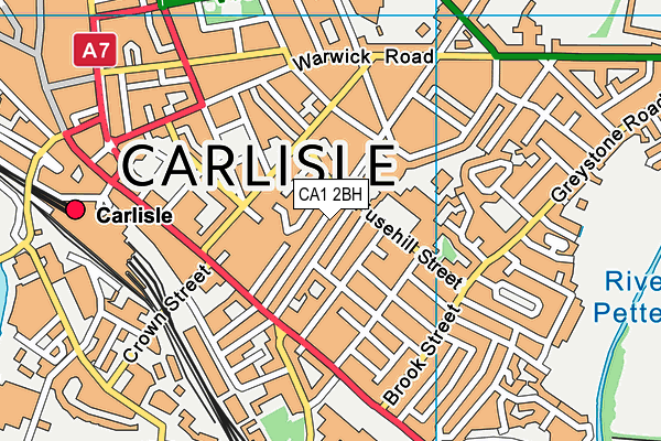 CA1 2BH map - OS VectorMap District (Ordnance Survey)