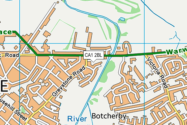 CA1 2BL map - OS VectorMap District (Ordnance Survey)