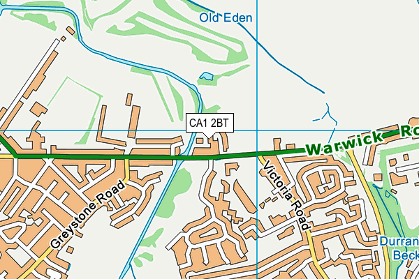 CA1 2BT map - OS VectorMap District (Ordnance Survey)