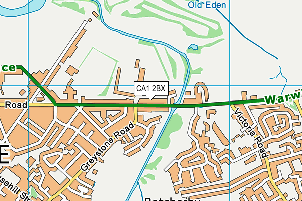 CA1 2BX map - OS VectorMap District (Ordnance Survey)