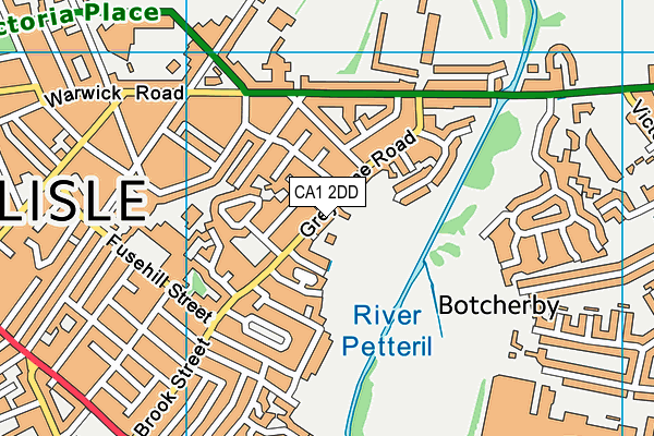 CA1 2DD map - OS VectorMap District (Ordnance Survey)