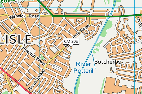 CA1 2DE map - OS VectorMap District (Ordnance Survey)