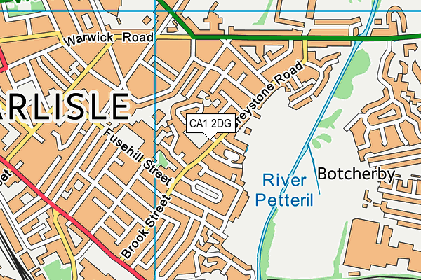 CA1 2DG map - OS VectorMap District (Ordnance Survey)