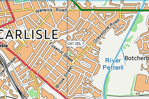 CA1 2DL map - OS VectorMap District (Ordnance Survey)