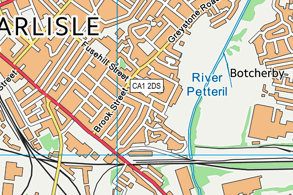 CA1 2DS map - OS VectorMap District (Ordnance Survey)