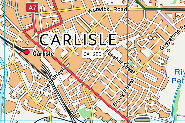 CA1 2ED map - OS VectorMap District (Ordnance Survey)