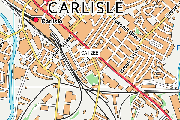 CA1 2EE map - OS VectorMap District (Ordnance Survey)