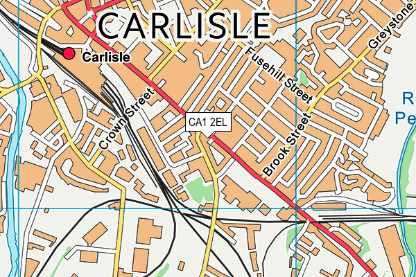 CA1 2EL map - OS VectorMap District (Ordnance Survey)