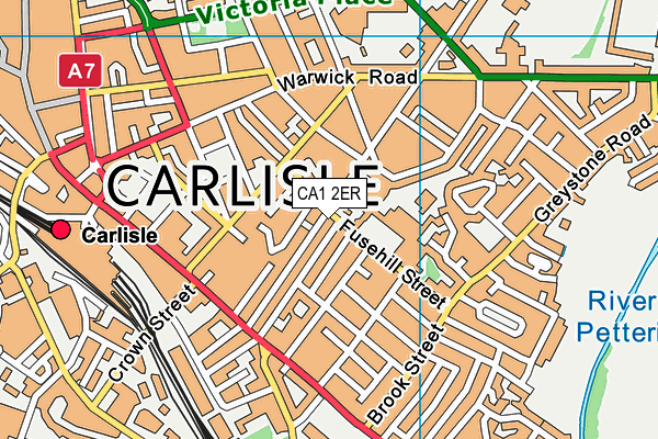 CA1 2ER map - OS VectorMap District (Ordnance Survey)