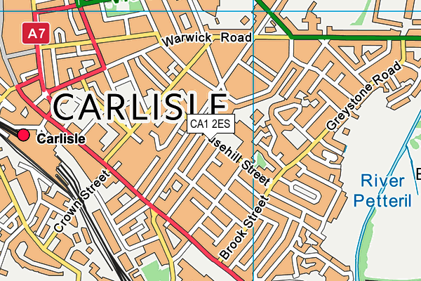 CA1 2ES map - OS VectorMap District (Ordnance Survey)