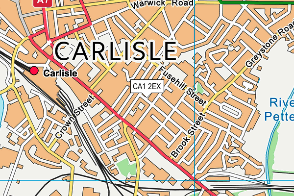 CA1 2EX map - OS VectorMap District (Ordnance Survey)