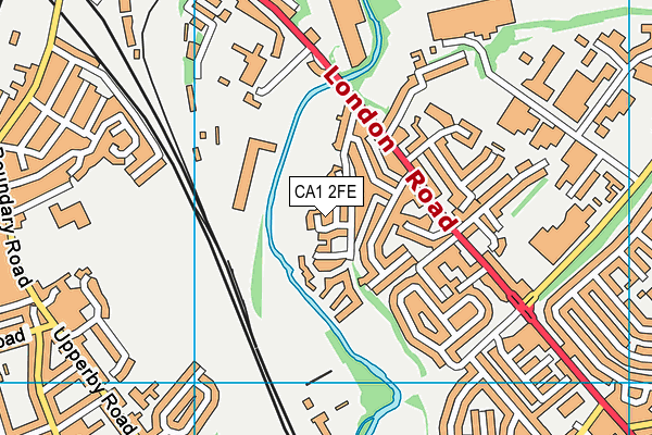 CA1 2FE map - OS VectorMap District (Ordnance Survey)