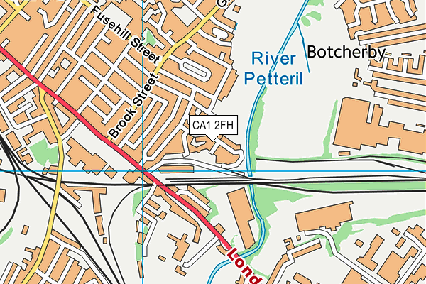 CA1 2FH map - OS VectorMap District (Ordnance Survey)