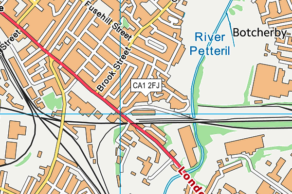 CA1 2FJ map - OS VectorMap District (Ordnance Survey)