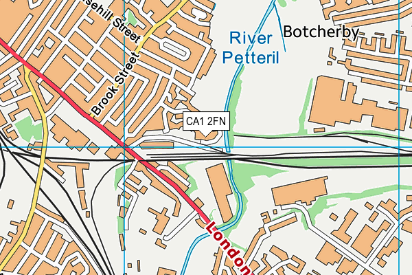 CA1 2FN map - OS VectorMap District (Ordnance Survey)