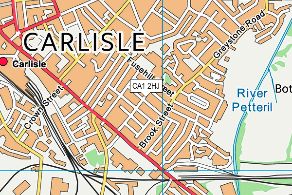 CA1 2HJ map - OS VectorMap District (Ordnance Survey)