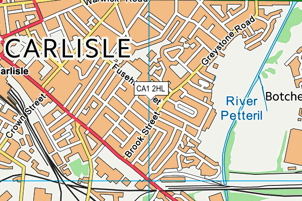 CA1 2HL map - OS VectorMap District (Ordnance Survey)