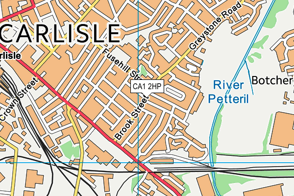 CA1 2HP map - OS VectorMap District (Ordnance Survey)