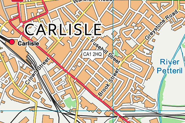 CA1 2HQ map - OS VectorMap District (Ordnance Survey)