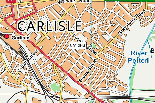 CA1 2HS map - OS VectorMap District (Ordnance Survey)