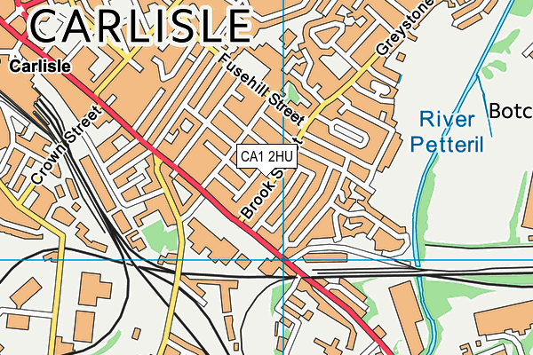 CA1 2HU map - OS VectorMap District (Ordnance Survey)