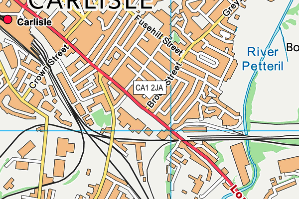 CA1 2JA map - OS VectorMap District (Ordnance Survey)