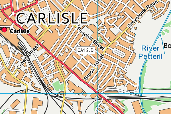 CA1 2JD map - OS VectorMap District (Ordnance Survey)