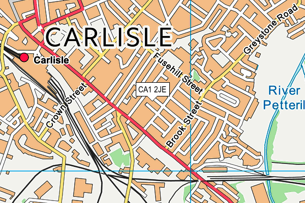 CA1 2JE map - OS VectorMap District (Ordnance Survey)