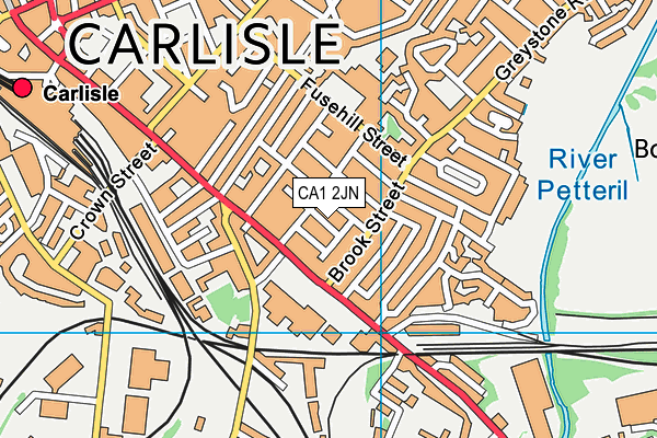 CA1 2JN map - OS VectorMap District (Ordnance Survey)