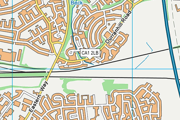 CA1 2LB map - OS VectorMap District (Ordnance Survey)