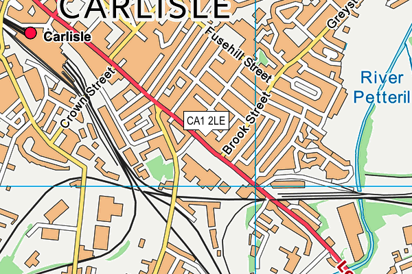 CA1 2LE map - OS VectorMap District (Ordnance Survey)