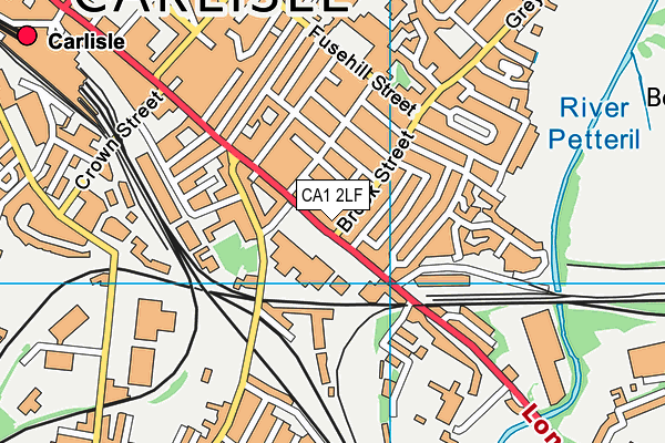 CA1 2LF map - OS VectorMap District (Ordnance Survey)