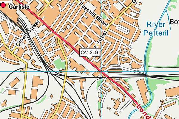 CA1 2LG map - OS VectorMap District (Ordnance Survey)