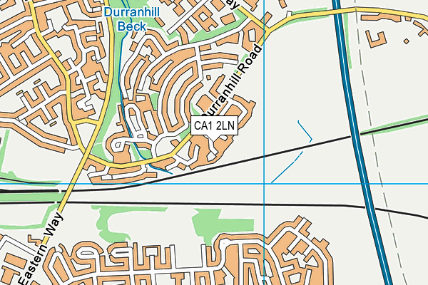 CA1 2LN map - OS VectorMap District (Ordnance Survey)