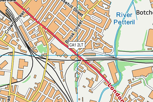 CA1 2LT map - OS VectorMap District (Ordnance Survey)