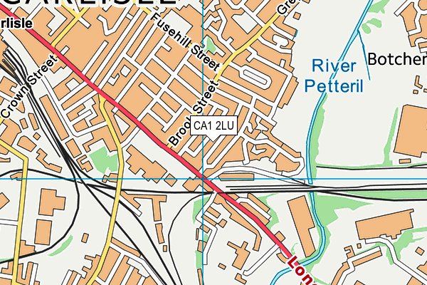 CA1 2LU map - OS VectorMap District (Ordnance Survey)