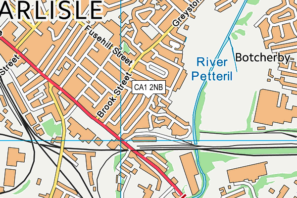 CA1 2NB map - OS VectorMap District (Ordnance Survey)