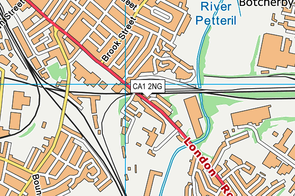 CA1 2NG map - OS VectorMap District (Ordnance Survey)