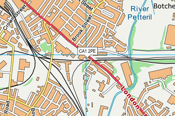 CA1 2PE map - OS VectorMap District (Ordnance Survey)