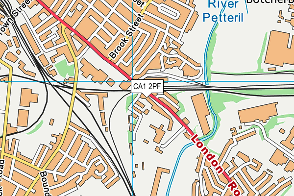 CA1 2PF map - OS VectorMap District (Ordnance Survey)