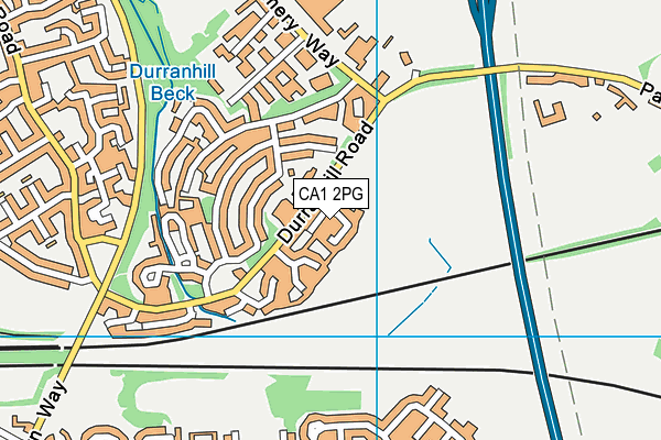 CA1 2PG map - OS VectorMap District (Ordnance Survey)