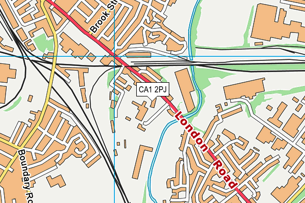 CA1 2PJ map - OS VectorMap District (Ordnance Survey)